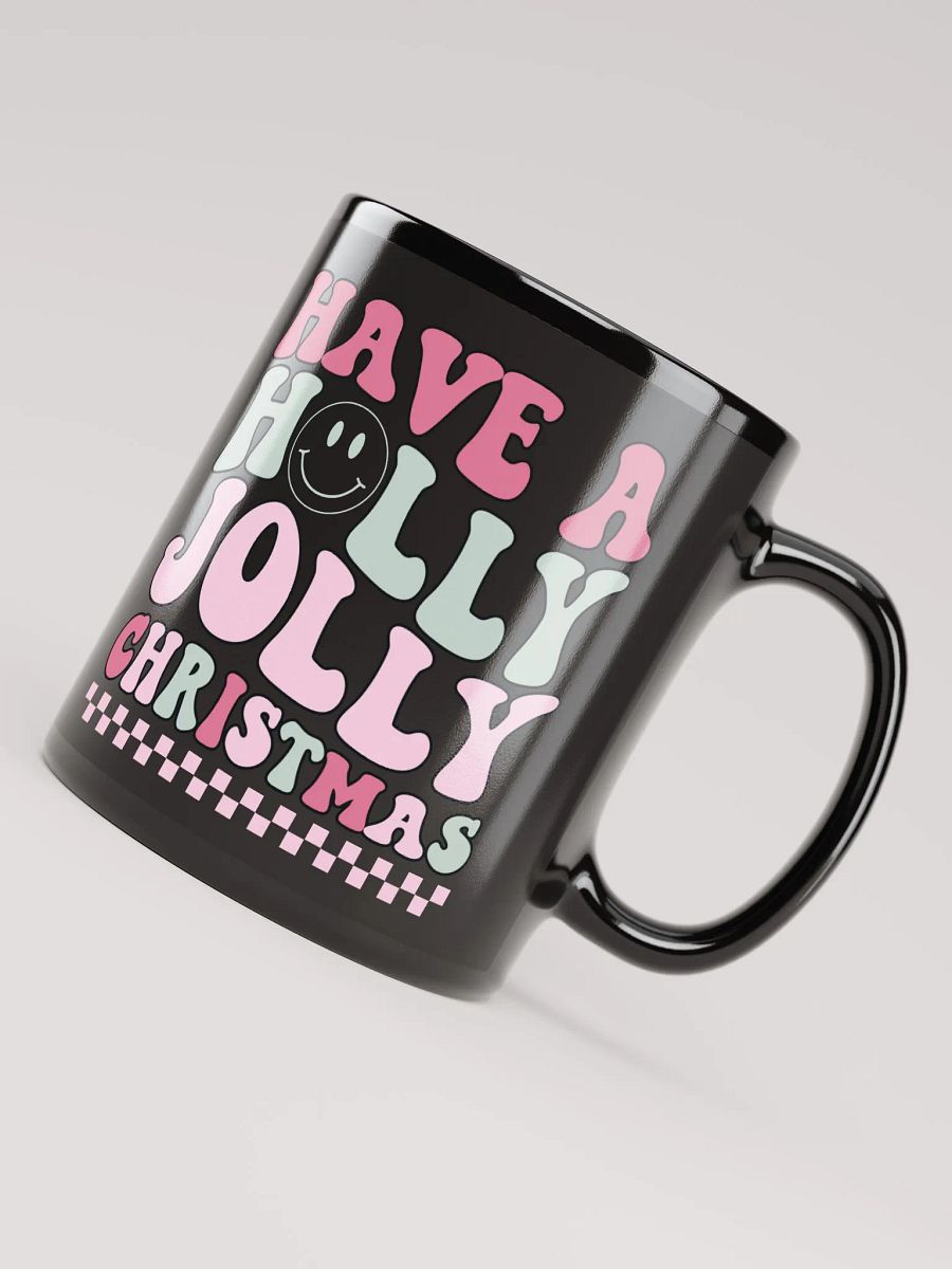 Holly Jolly Christmas-Mug-Black product image (4)