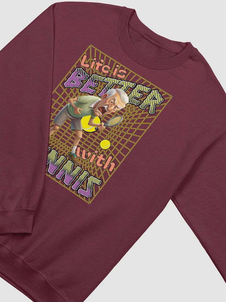 Life Is Better With Tennis Male Enthusiast Crewneck product image (10)