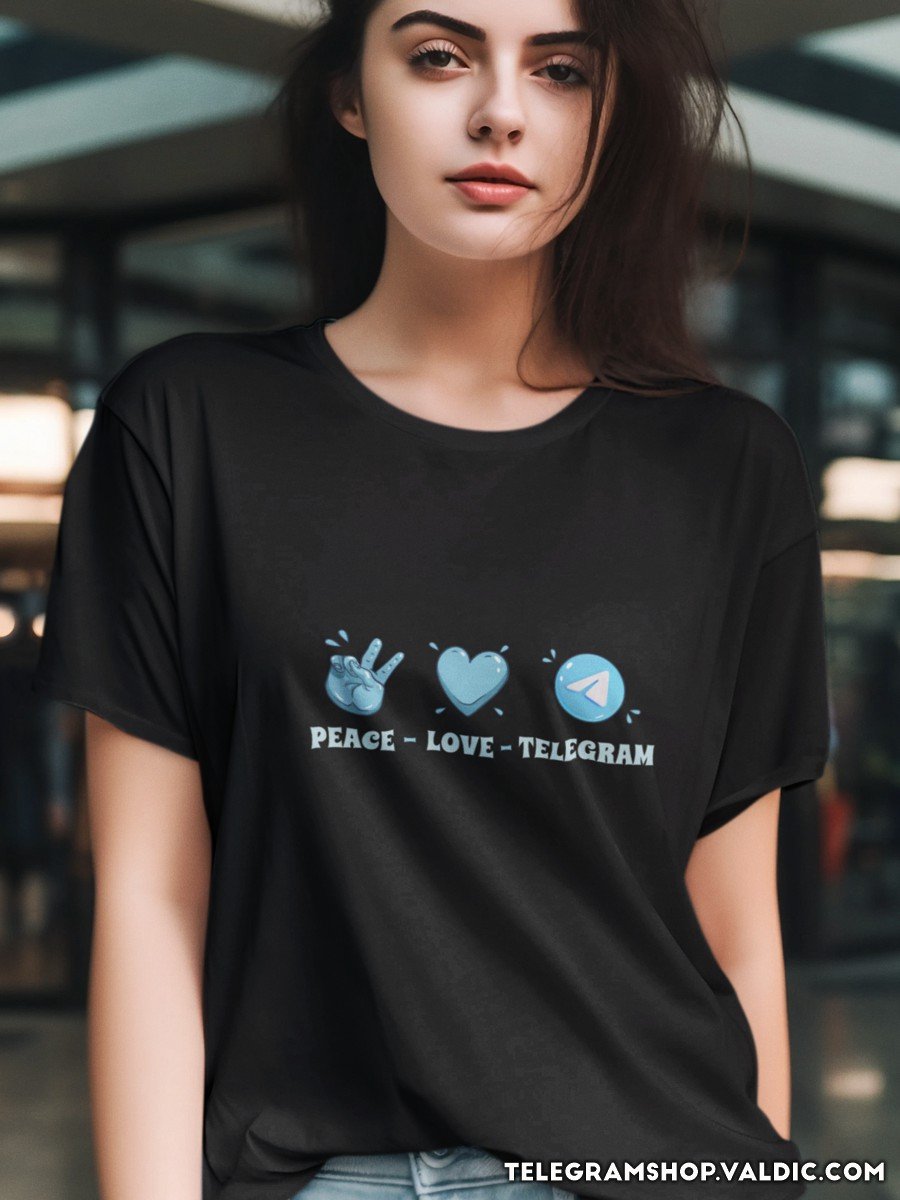Camiseta Paz, Amor y Telegram product image (1)