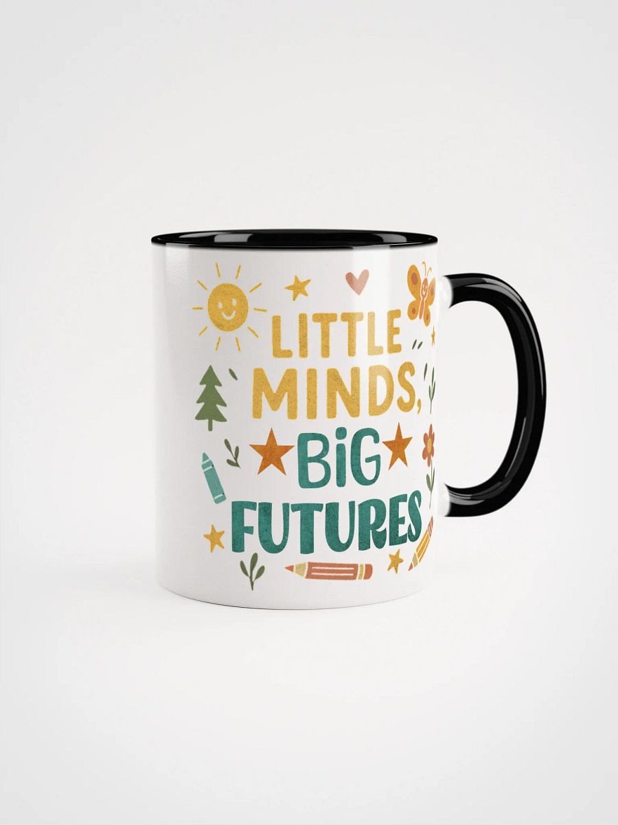 Little Minds Big Futures Mug – Bright Retro Teacher Coffee Cup product image (4)