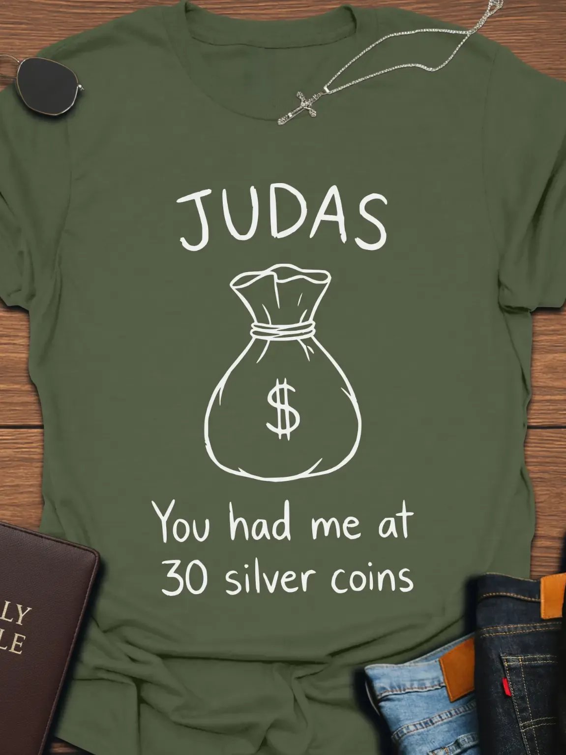 Judas Coin Bag T-Shirt product image (2)