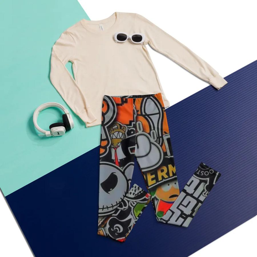 Kids Leggings – Cartoon Print for Fun & Playful Style product image (5)