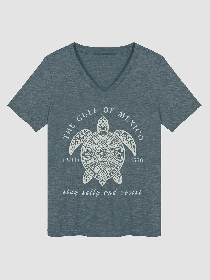 The Gulf Of Mexico Estd 1550 V-Neck Tee product image (13)