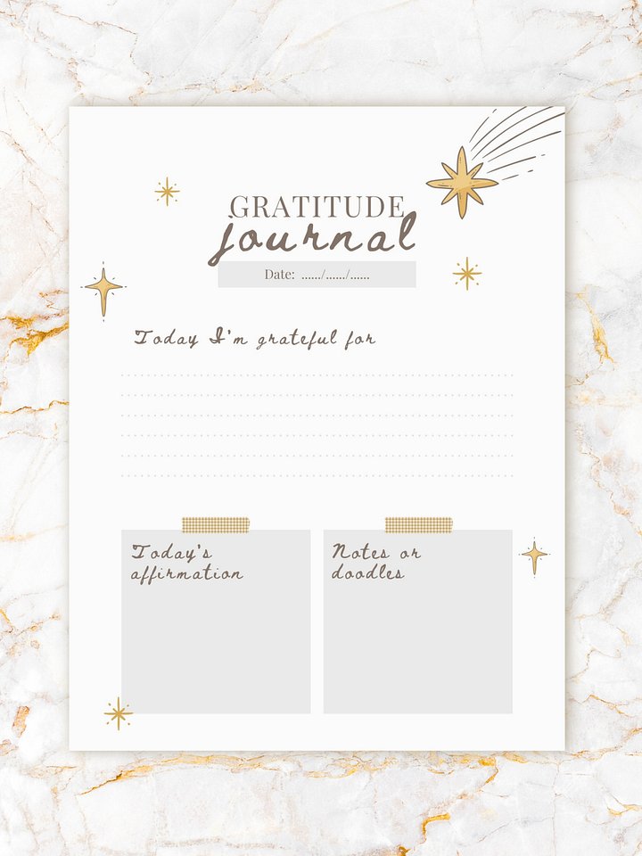 Daily Gratitude Journal Page product image (1)