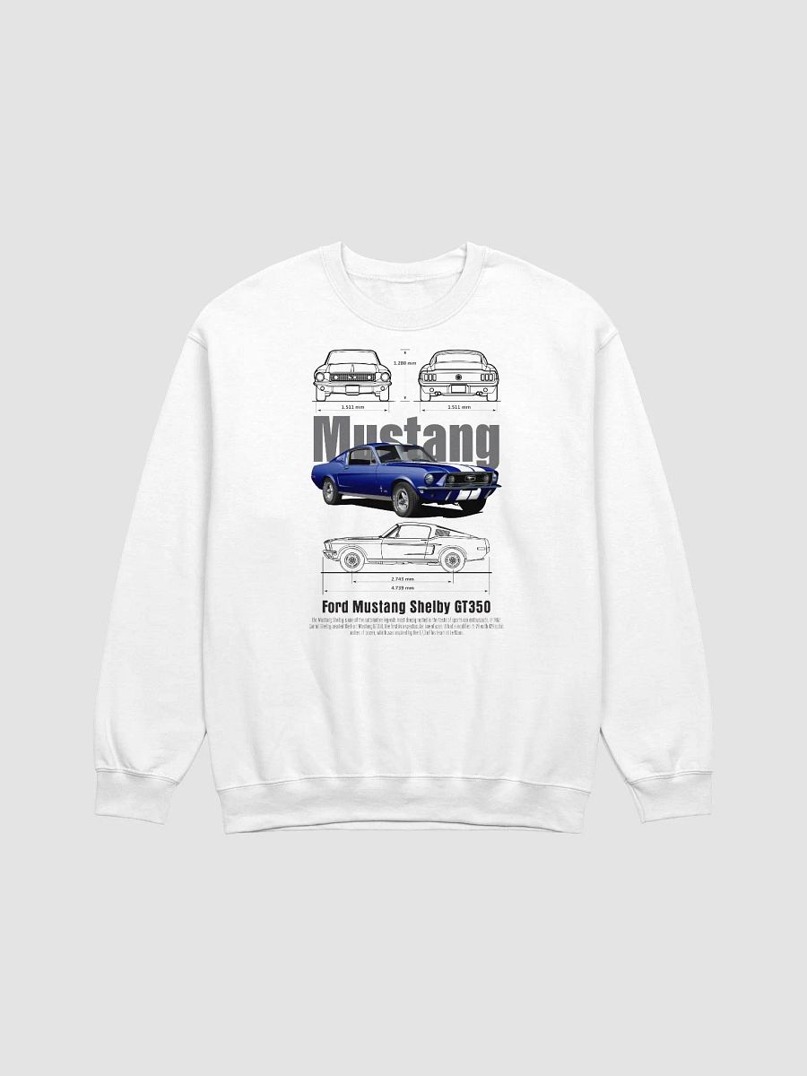 Vintage Ford Mustang Technical Drawing Sweatshirt product image (1)