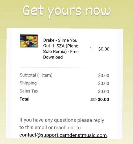 Drake ft SZA - Slime You Out- Piano Solo Remix now available - Free download only at camdenstmusic.com