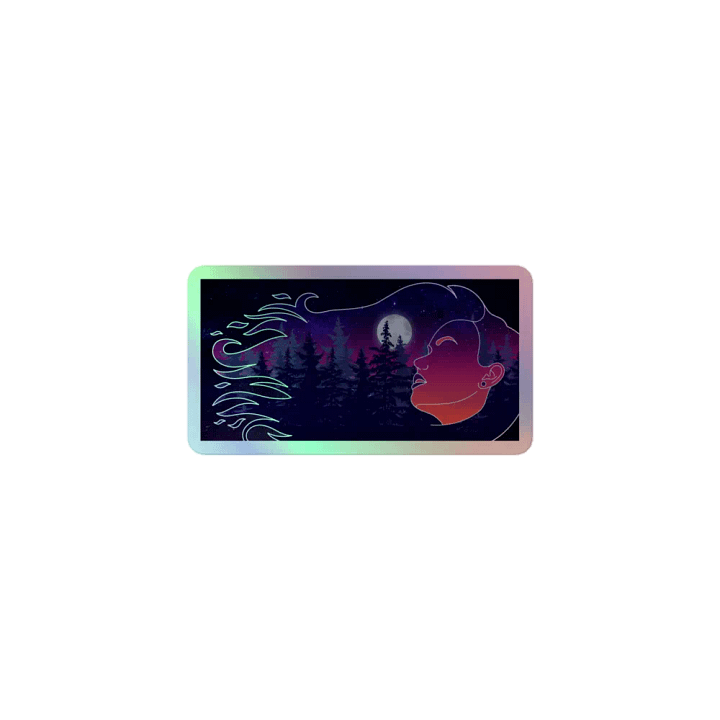 Luminous Night Sky Holographic Sticker product image (2)