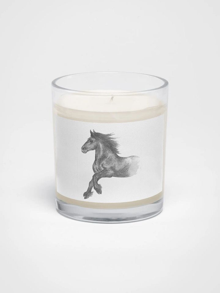 Fell pony cantering candle product image (1)