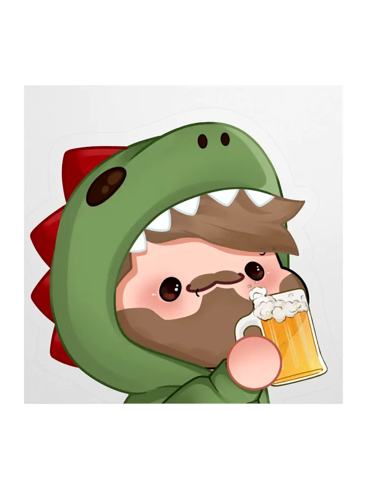 Dino Cheers Sticker product image (1)