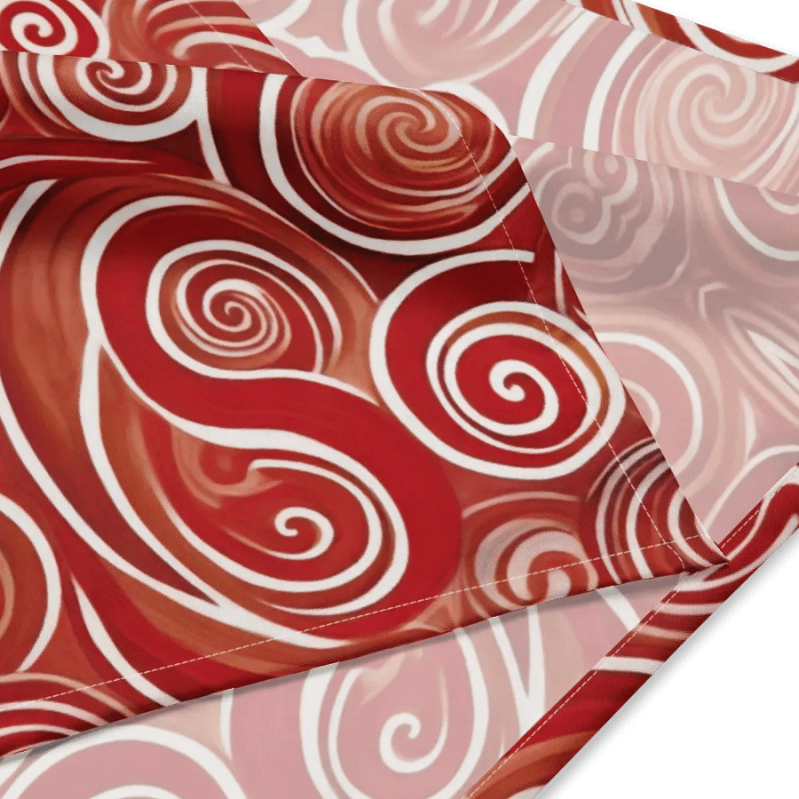 Funky Cherry Swirls Liquid Tie-Dye Bandana product image (4)