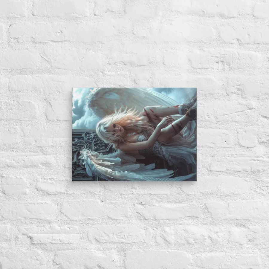 Sad angel in heaven - Canvas product image (2)