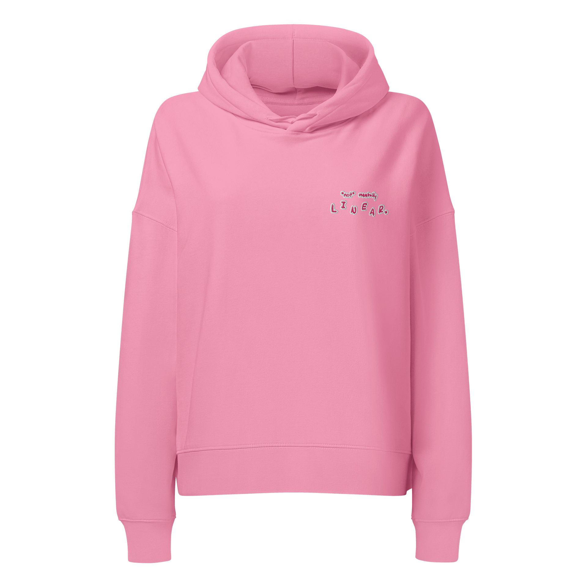 NML pink and white women's retro hoodie product image (1)