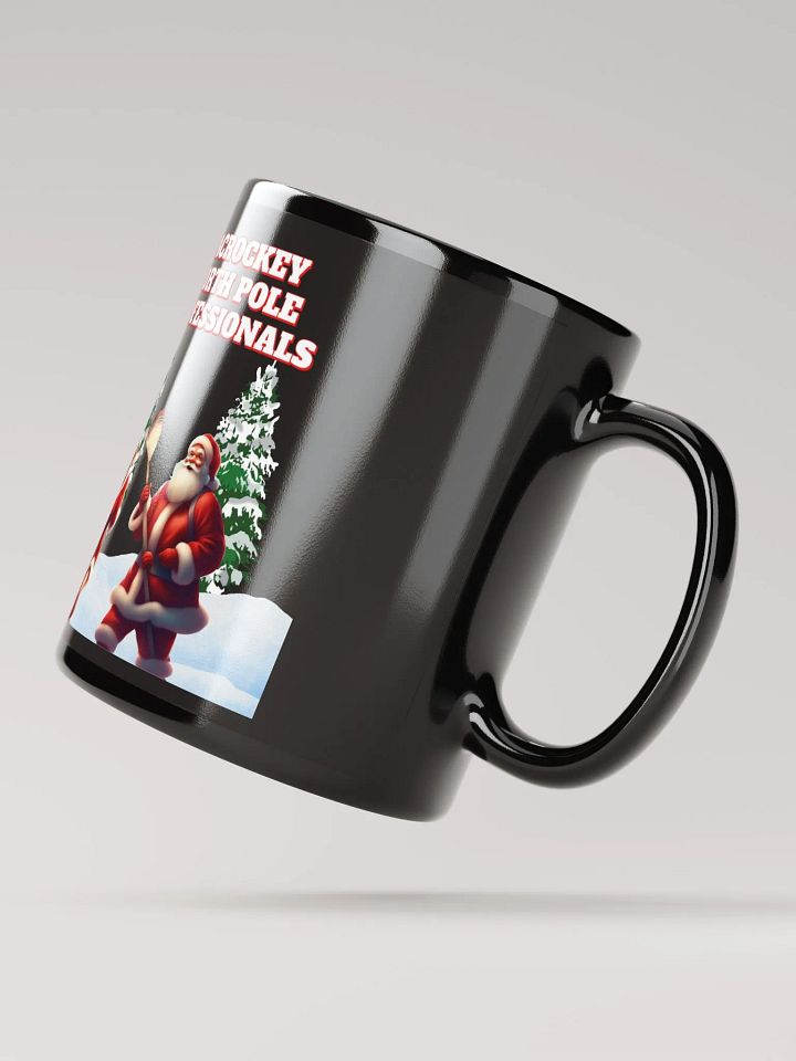 North Pole Lacrockey - Mr and Mrs Claus Black Mug product image (4)