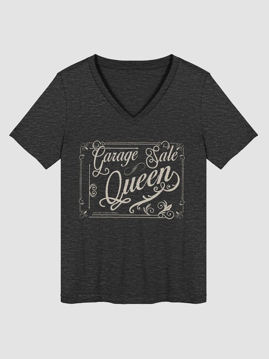 GARAGE SALE QUEEN (Ladies' V-Neck - Dark) product image (2)
