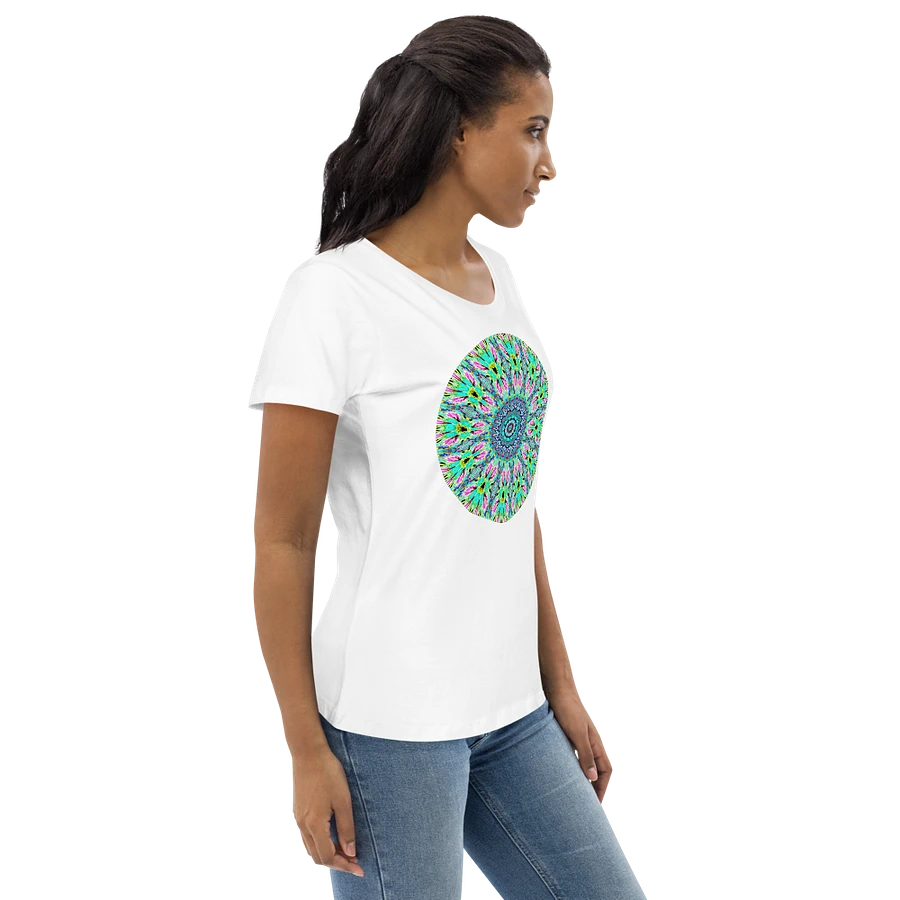 Abstract Kaleidoscope Patterned Coloured Shapes Women's T Shirt product image (4)