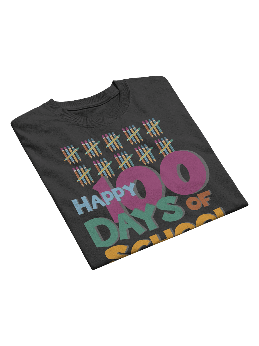 Colorful Happy 100 Days of School Celebration T-Shirt product image (3)