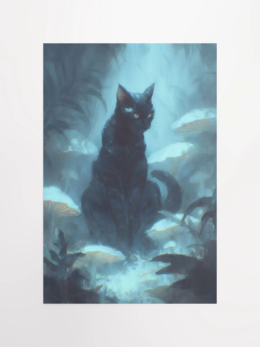 Mystical Forest Cat Matte Poster product image (7)