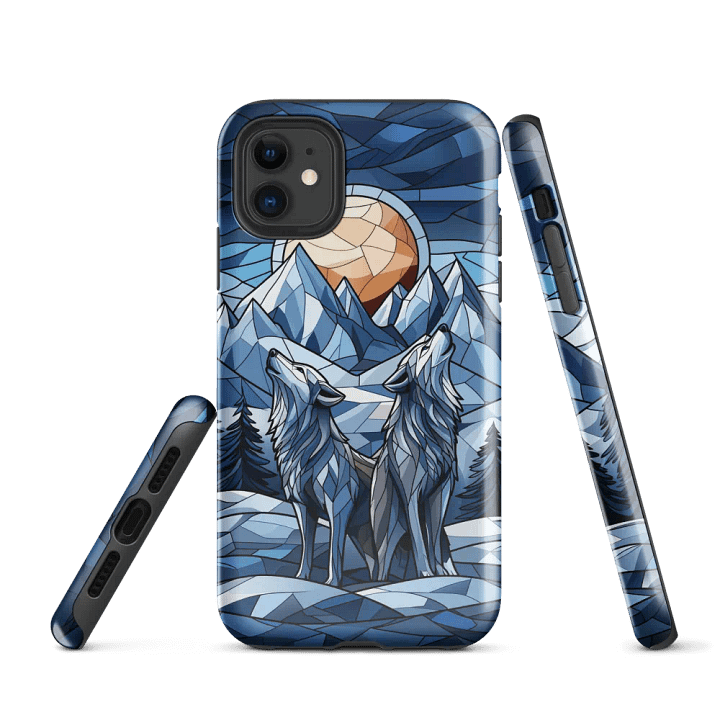 Howling Wolves Moon - Tough Phone Case product image (1)