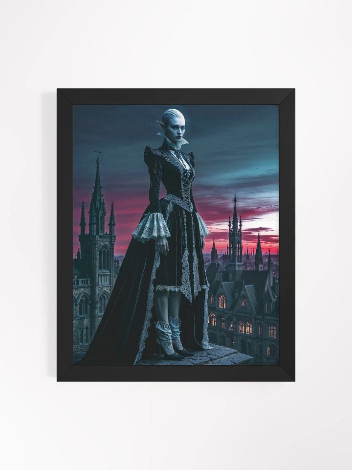 Gothic Crimson Dusk Framed Print product image (5)