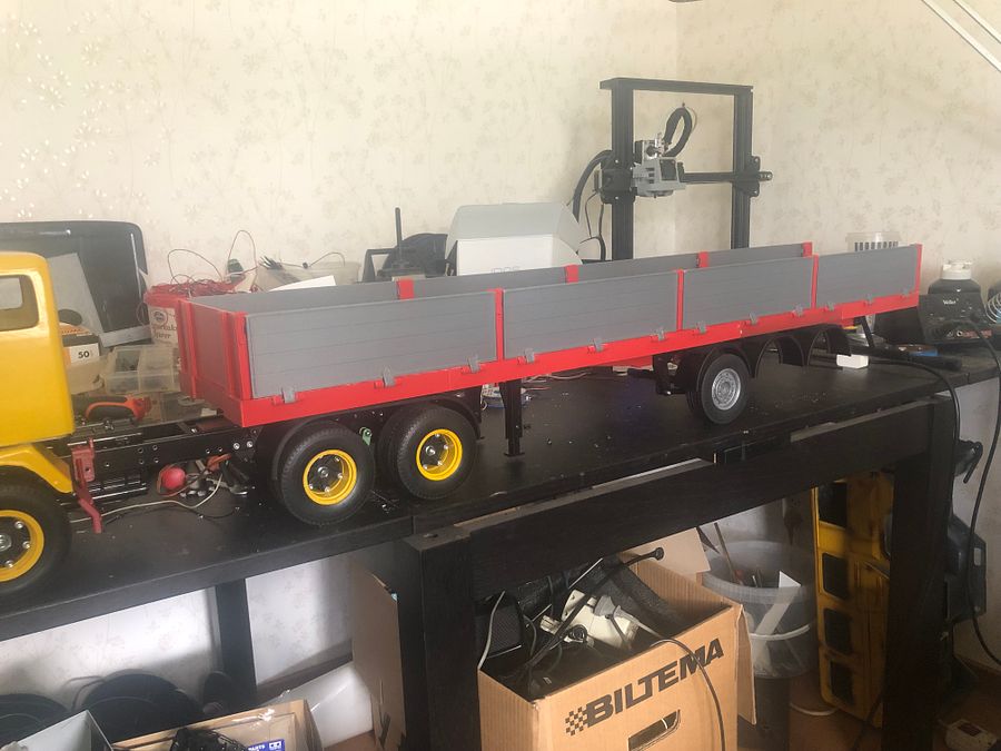 stl files for a drop down flatbed trailer in 1/14 product image (6)