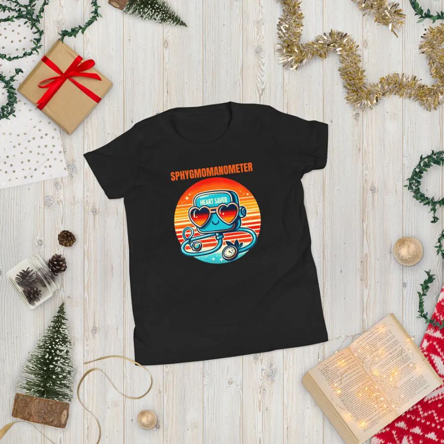 medical device tee, Heart Saver Sphygmomanometer Youth T-Shirt product image (5)