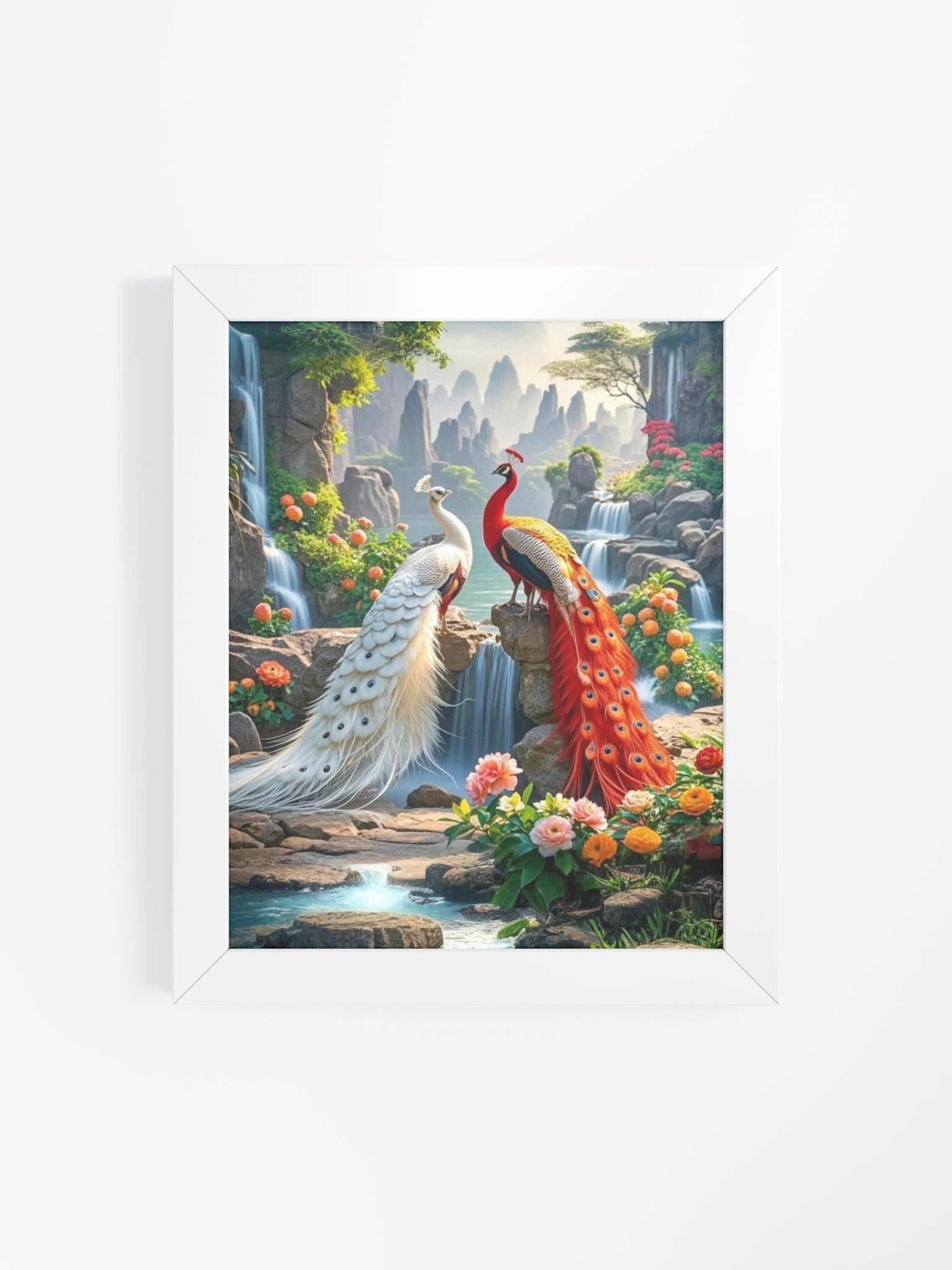 Tranquil Peacock Paradise Framed Poster product image (4)