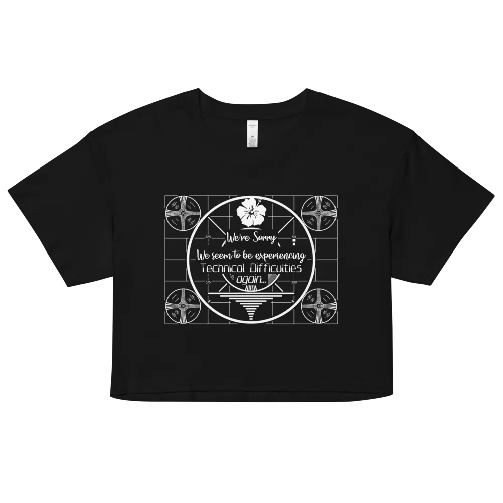 Technical Difficulties Crop Top - Dark product image (6)