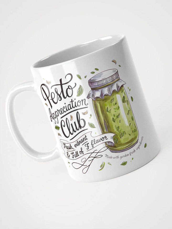 Pesto Appreciation Club White Glossy Mug product image (2)
