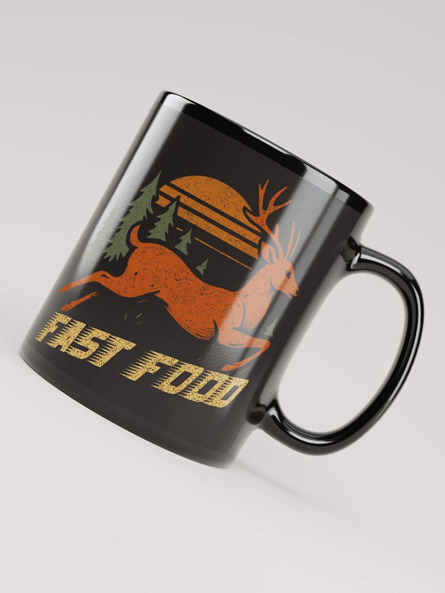 Fast Food Mug – Funny Hunting Coffee Cup with Vintage Deer product image (8)