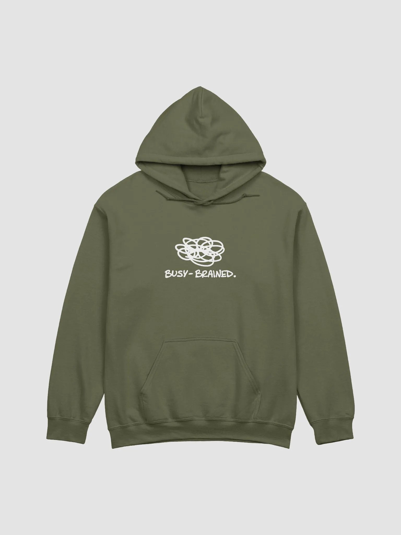 BUSY-BRAINED (white design) classic hoodie product image (50)