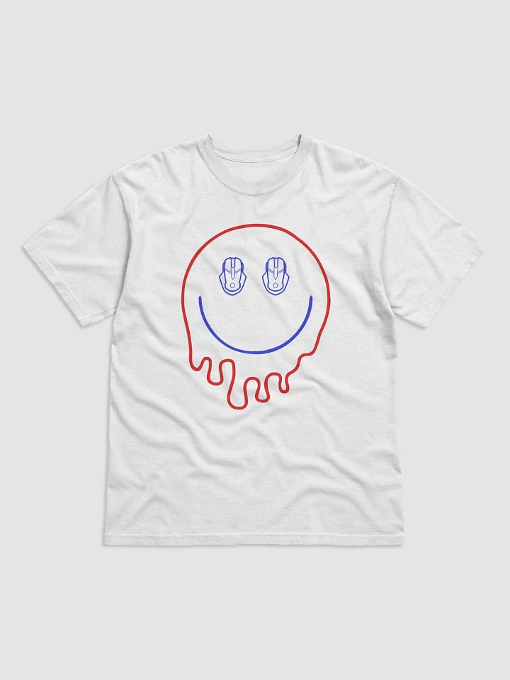 Patriotic Smiley Face T-Shirt (Red/Blue) product image (1)
