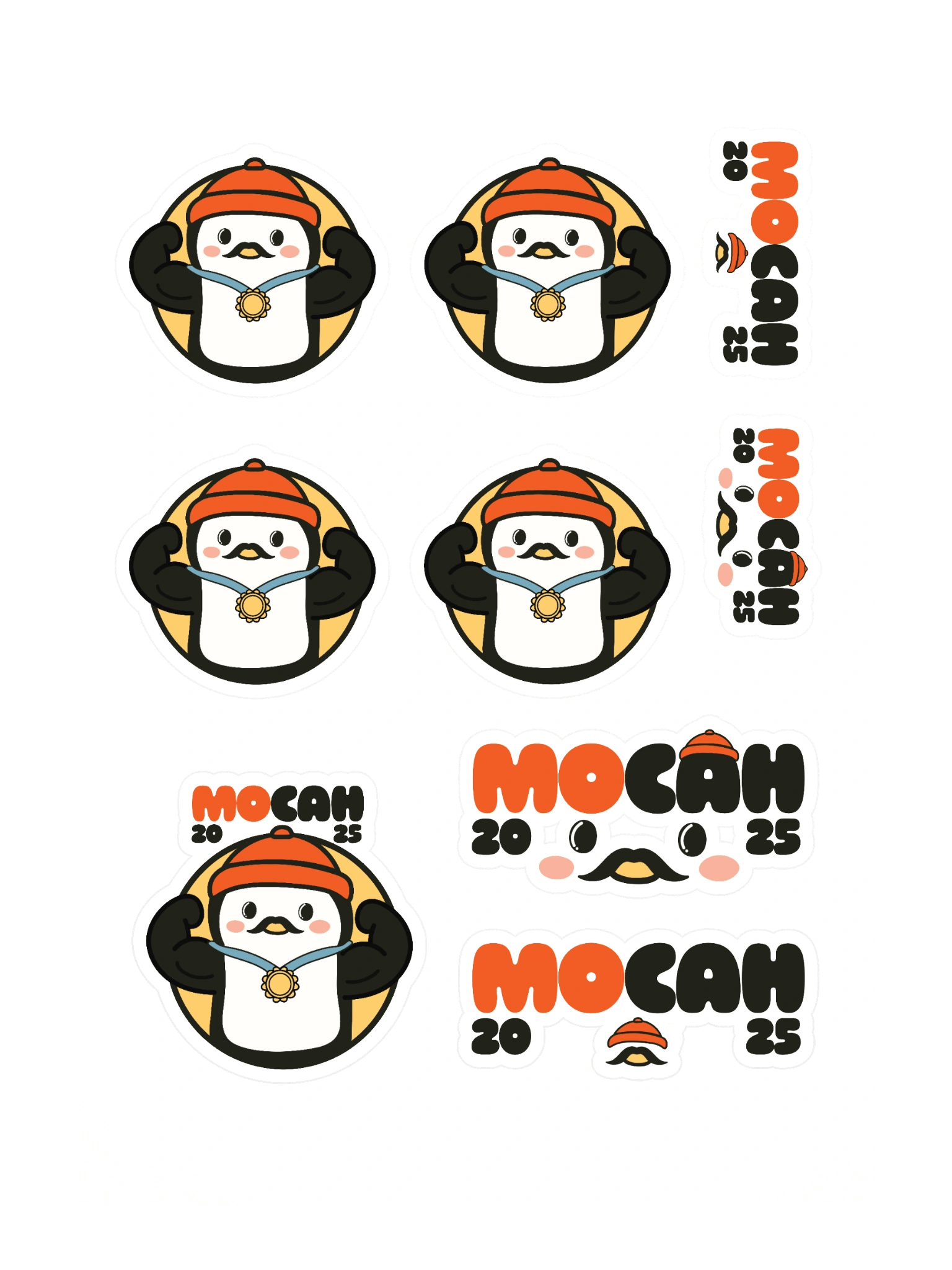 MOCAH Movember 2025 – Sticker Sheet | Limited Charity Edition product image (3)