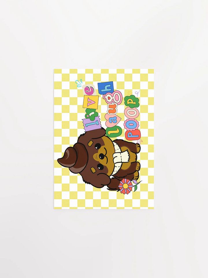 Live Laugh Poop Mini Poster product image (1)