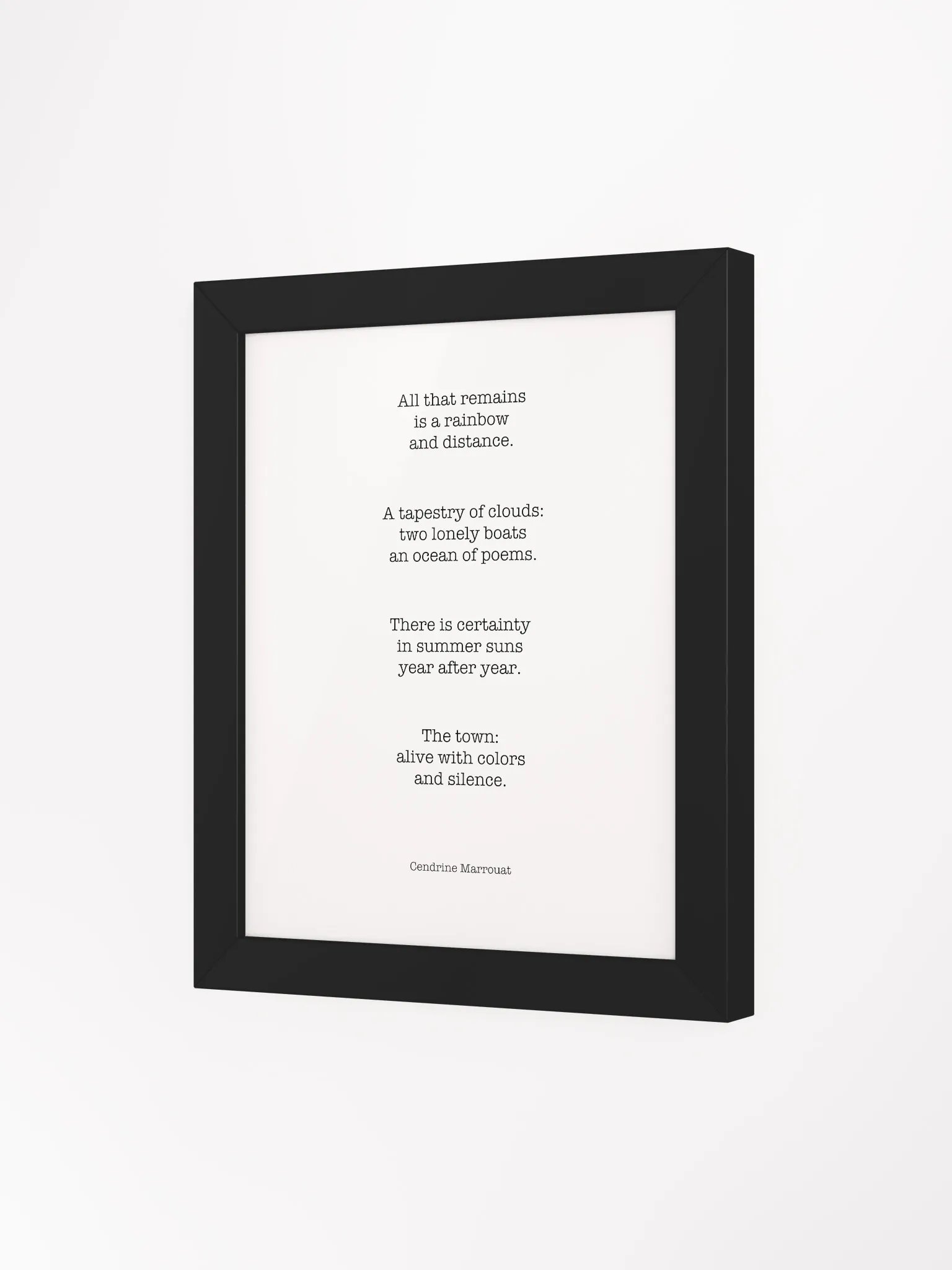 Four Haiku (Framed Poster) product image (47)