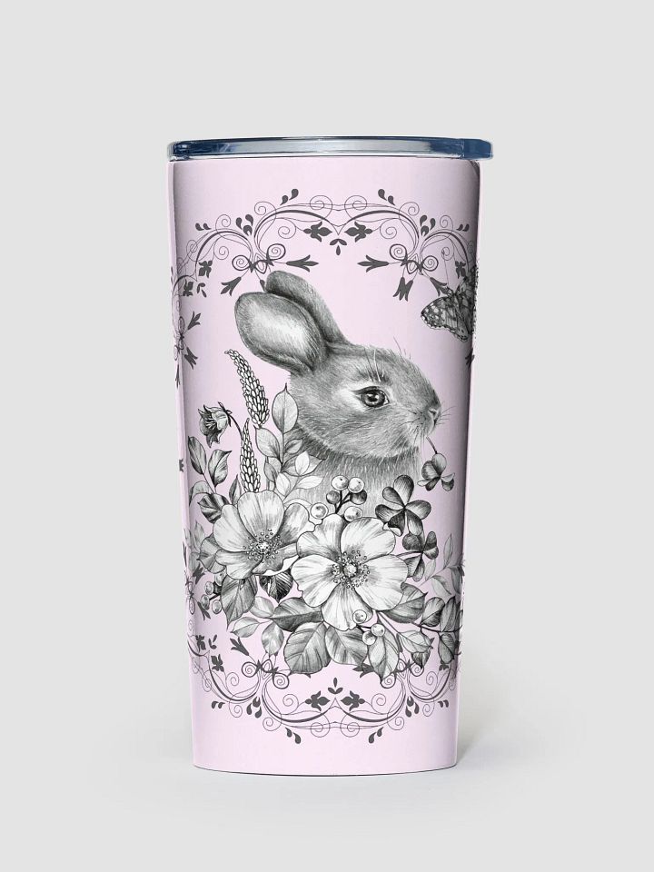 Floral Rabbit 20oz Stainless Steel Tumbler product image (1)