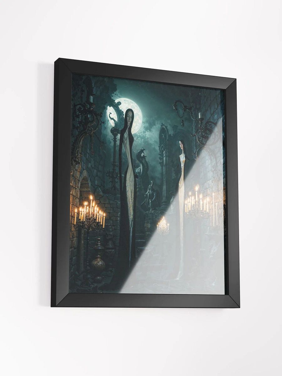 Gothic Moonlit Encounter Framed Print product image (12)