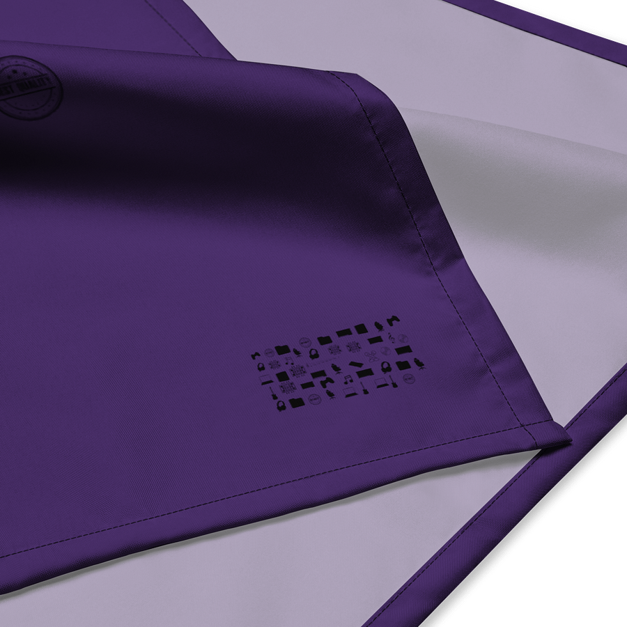 Purple Vlog Academy All-Over Print Bandana product image (4)