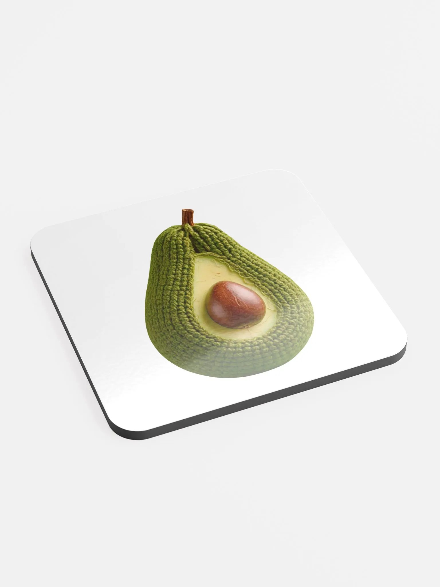 CozyAvocado Glossed Cork Coaster Avocado #1 product image (2)