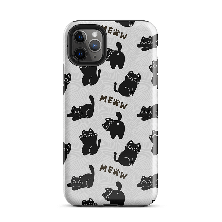 Whimsical Meow Black Cat iPhone® Tough Case product image (26)