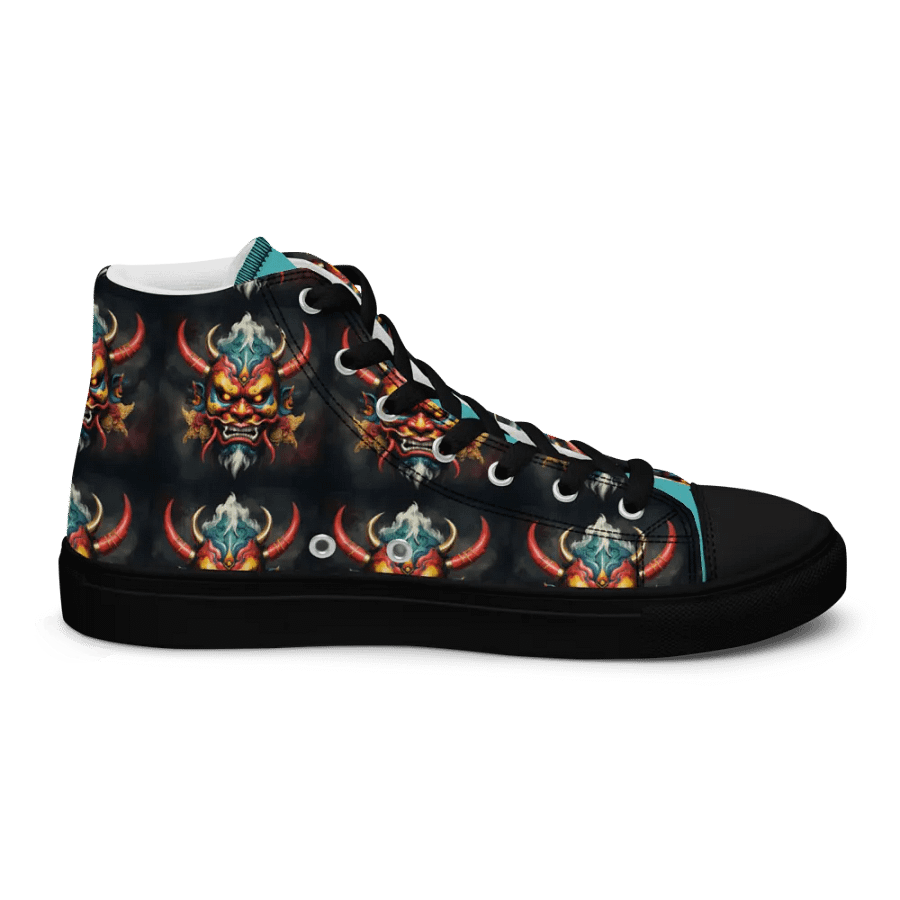 Oni Fierce Faces High Top Canvas Shoes product image (9)