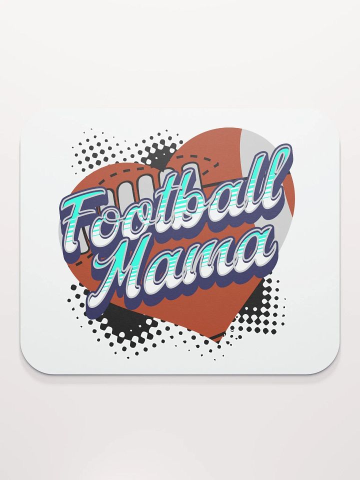 Mama Heart Football Mouse Pad product image (2)