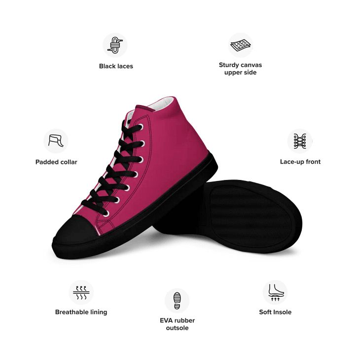Wild Berry Vibes High Top Canvas Shoes product image (2)