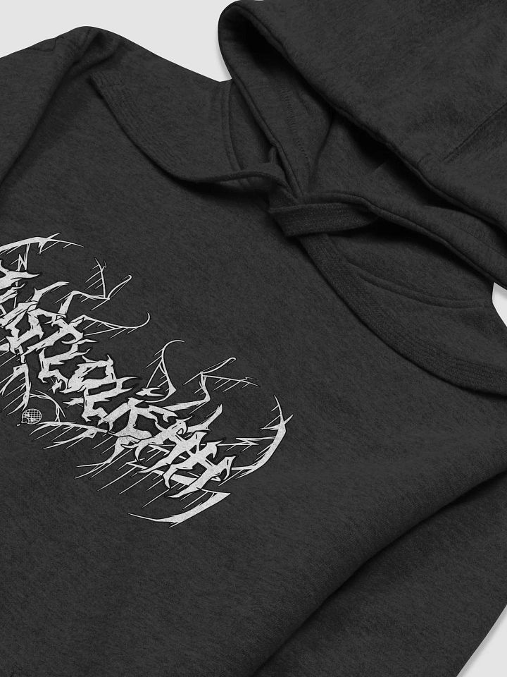 Justloliehh metal logo White HOODIE product image (2)