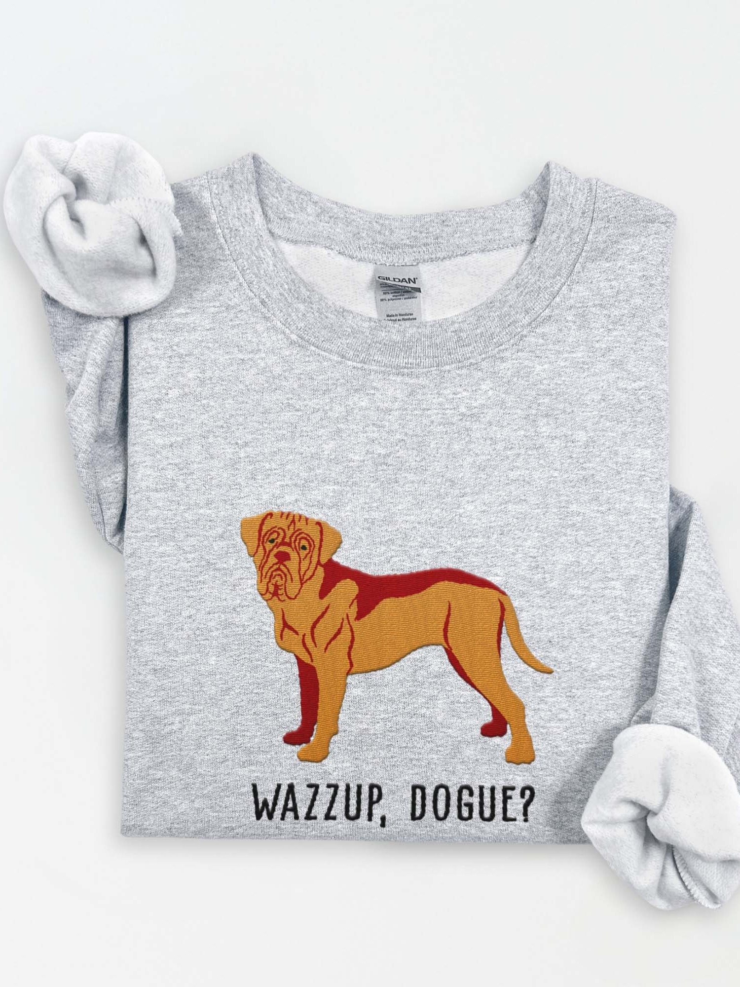 Wazzup, Dogue Sweatshirt (Embroidered) of a Dogue de Bordeaux product image (1)
