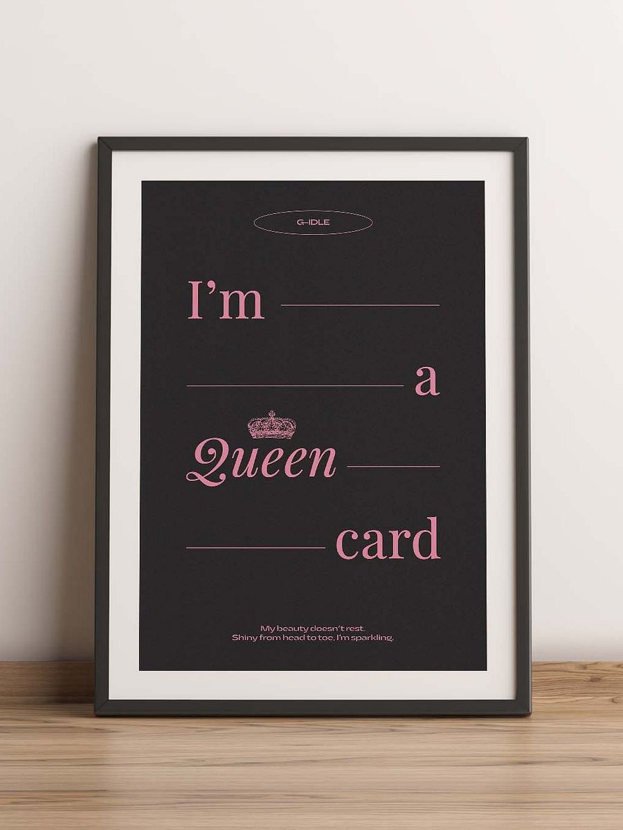 Queencard - G-IDLE KPOP Digital Printable Wall Art Poster (A1 SIZE) - Instant Download product image (1)