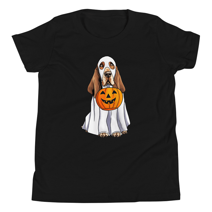 Halloween Basset Hound(Red 2) Youth T-Shirt product image (5)