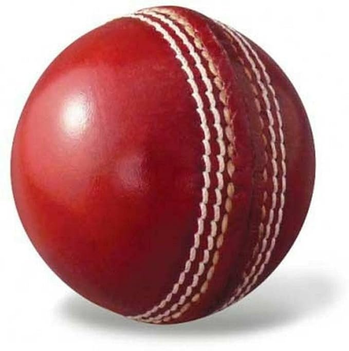 AK SPORTS (Pack Of 2Pcs) Imported Red And White Cricket Leather Ball product image (2)