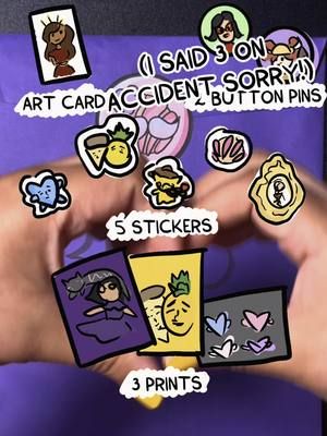 Grab bags up for grabs in my shop! Get a taste of my art as a surprise! They’re marked down right now so grab one, check out the pride collection, and treat yoself to some silly fun art. ✨💅🏼✨ #indieartist #stickers #prints #artist #latinaartist #buttons #pins 