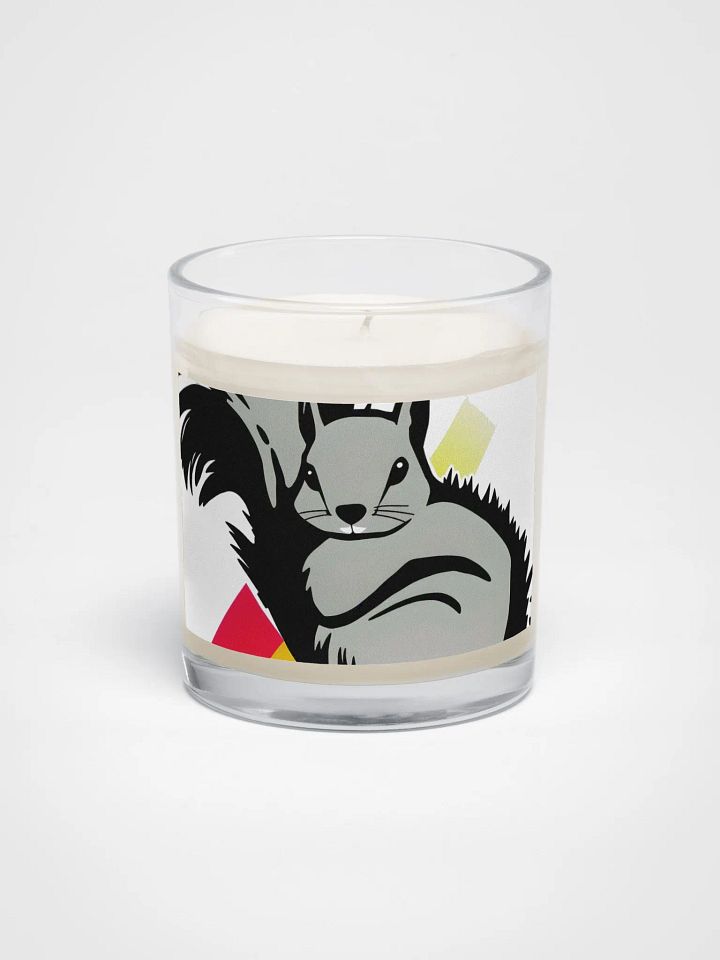 Geometric Squirrel Soy Wax Candle product image (1)