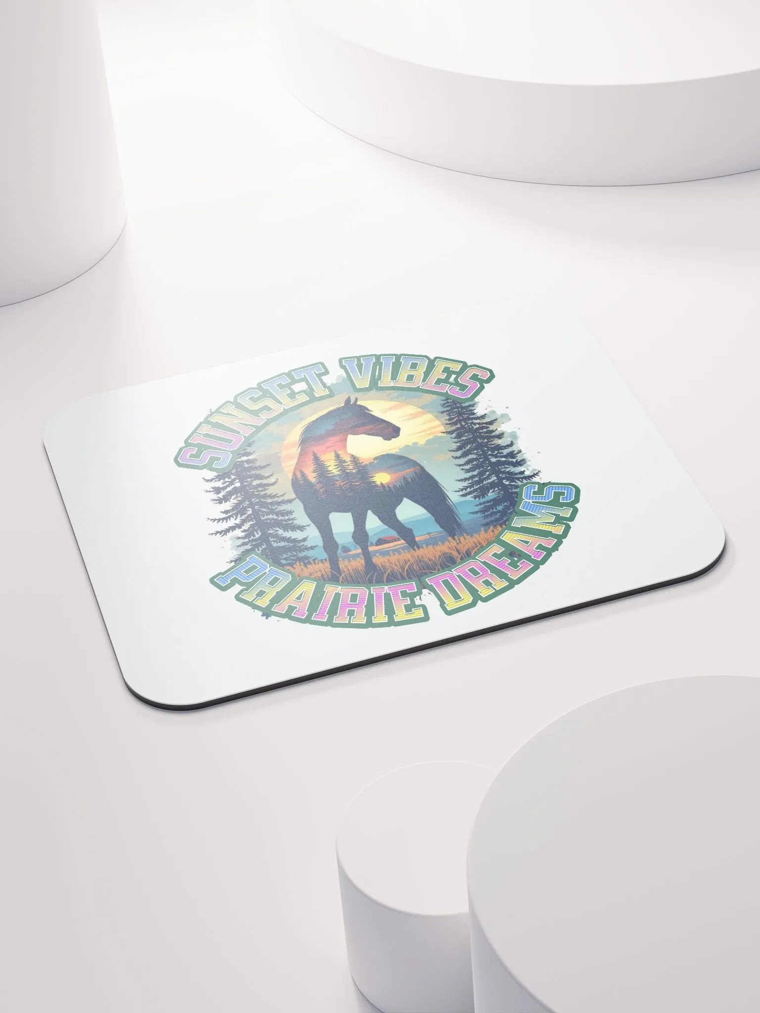 Sunset Vibes Prairie Dreams Horse Mouse Pad product image (4)